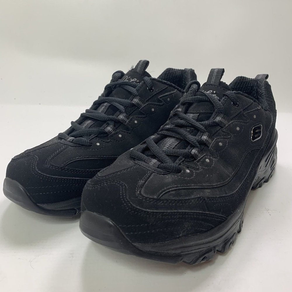 Skechers Womens Dlites 11949W Black Casual Shoes Sneakers Size 9